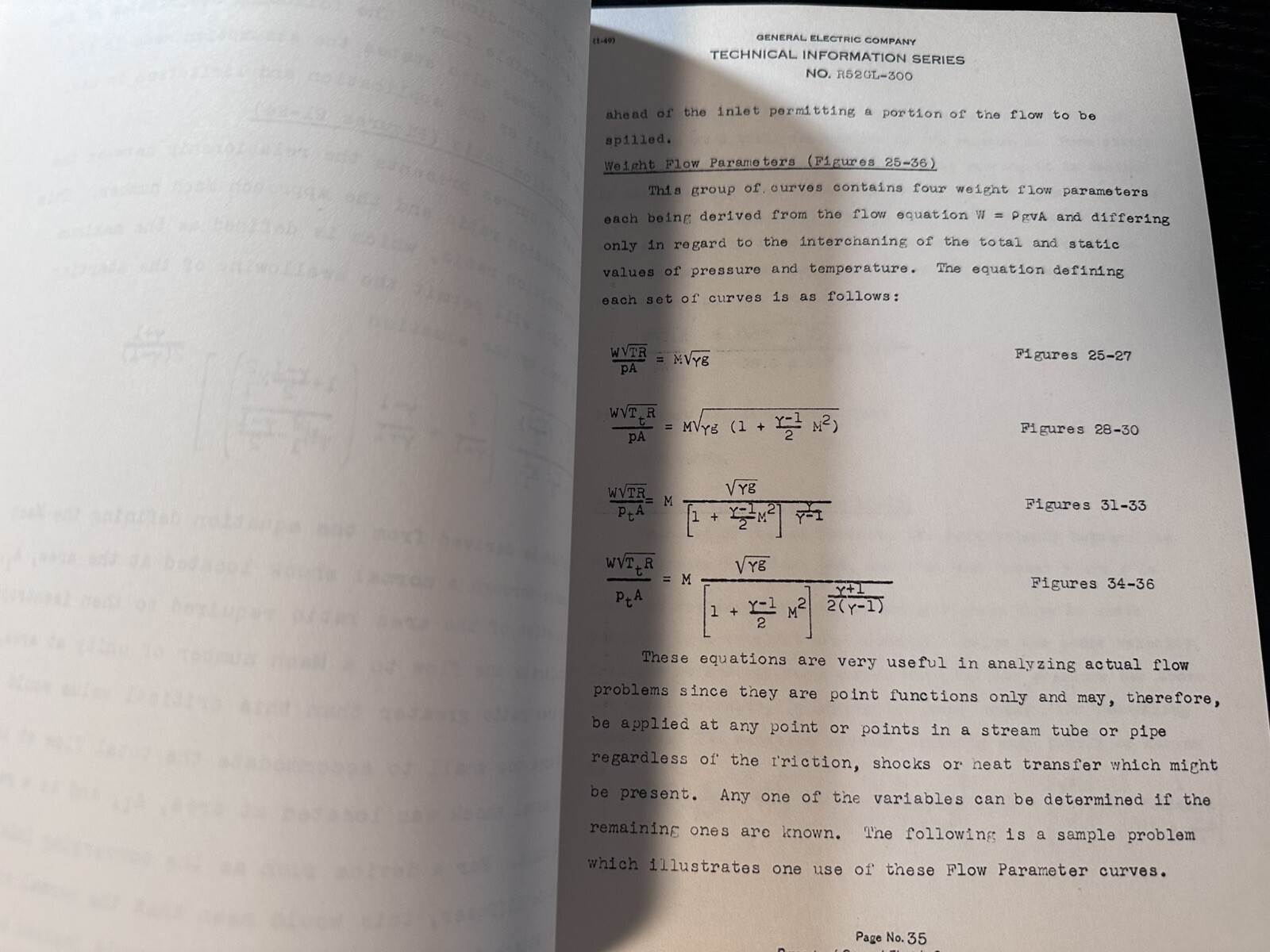 1952 General Electric Aircraft Group Graphical Presentation Of Compressible Flow
