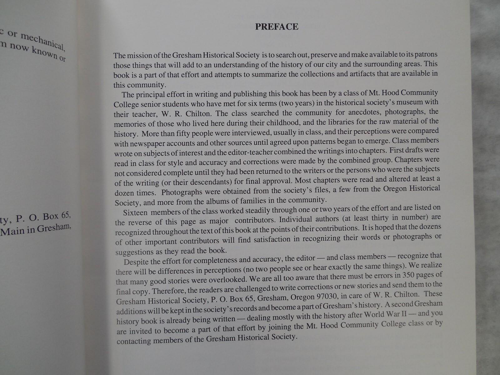 Gresham: Stories of Our Past – Before and After the World Wars, 1996, Very Good+