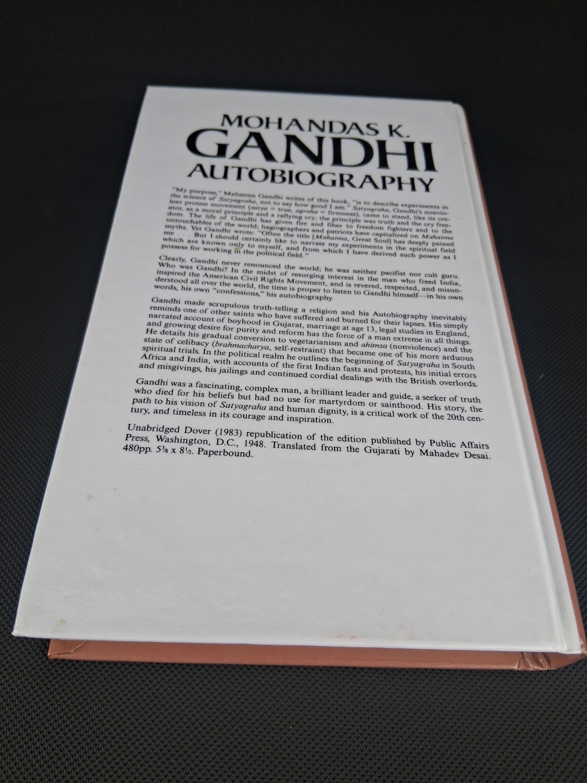 Mohandas K. Gandhi Autobiography