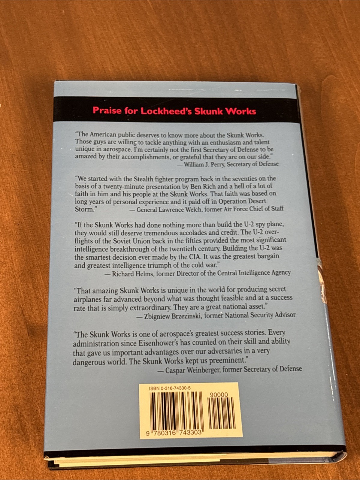 Skunk Works : A Personal Memoir from the U-2 to the Stealth Fighter by Leo Janos