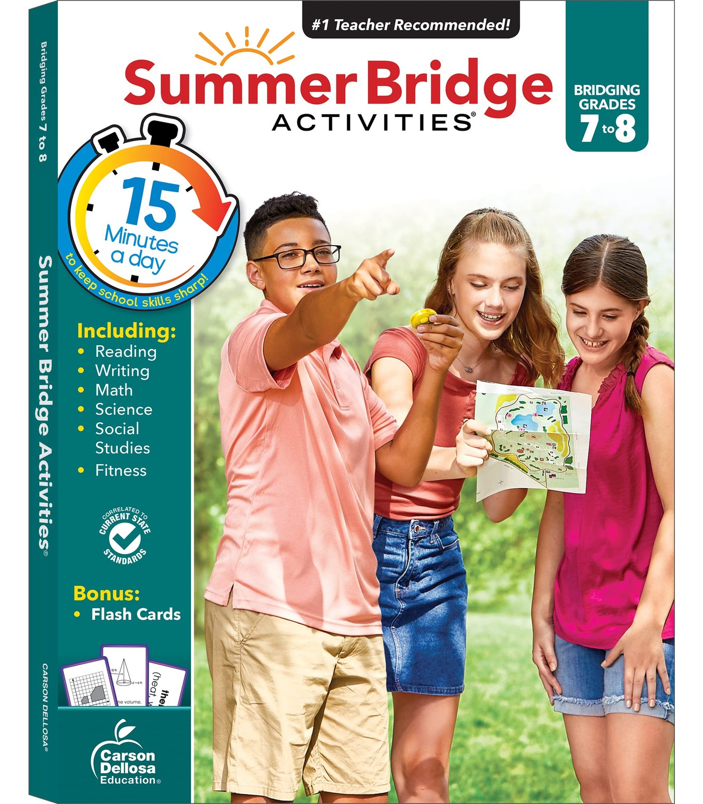 Summer Bridge Activities 7th Grade to 8th Grade Workbooks All Subjects, Math…