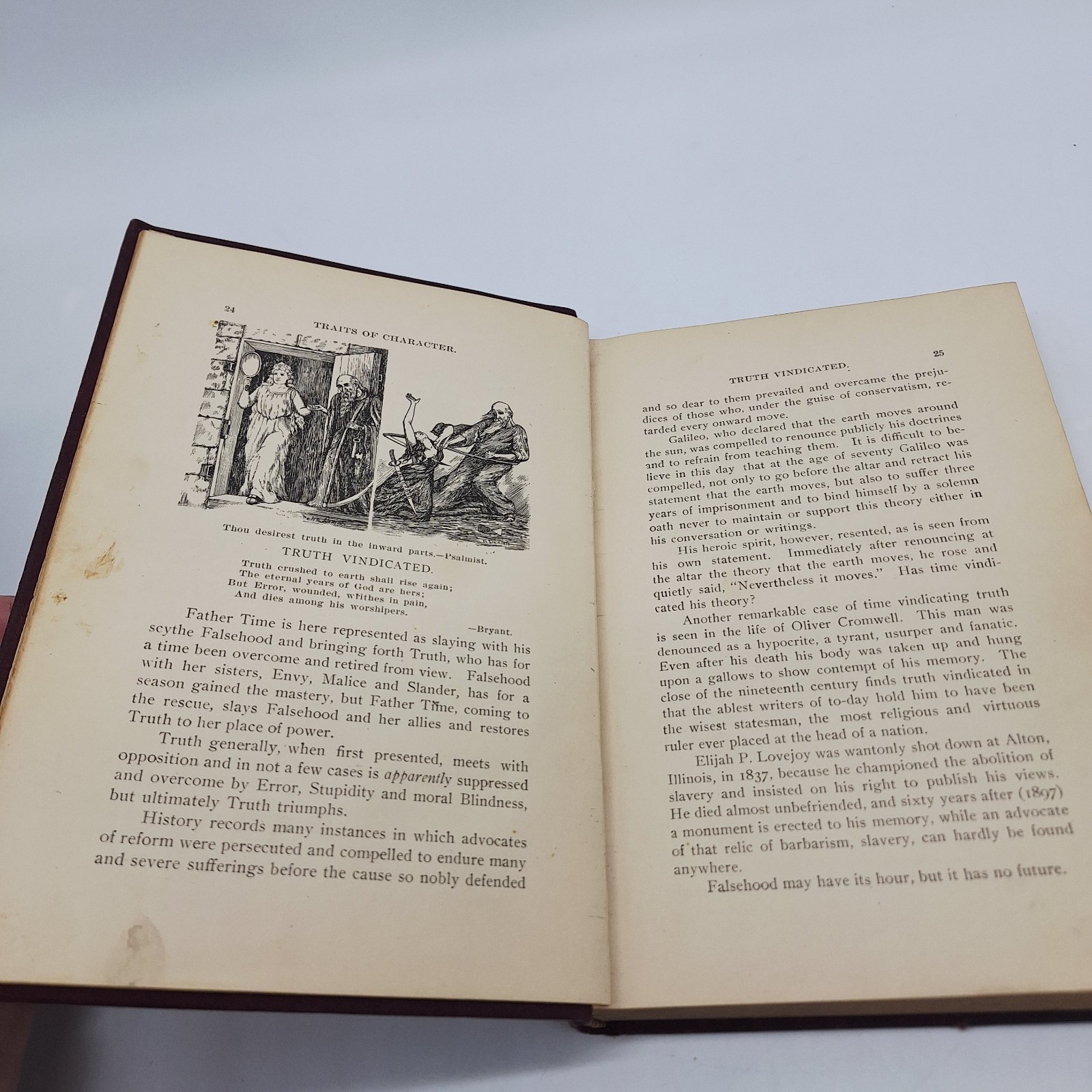 1898 “TRAITS OF CHARACTER” BOOK BY HENRY & E. L. KLETZING 371 PAGES