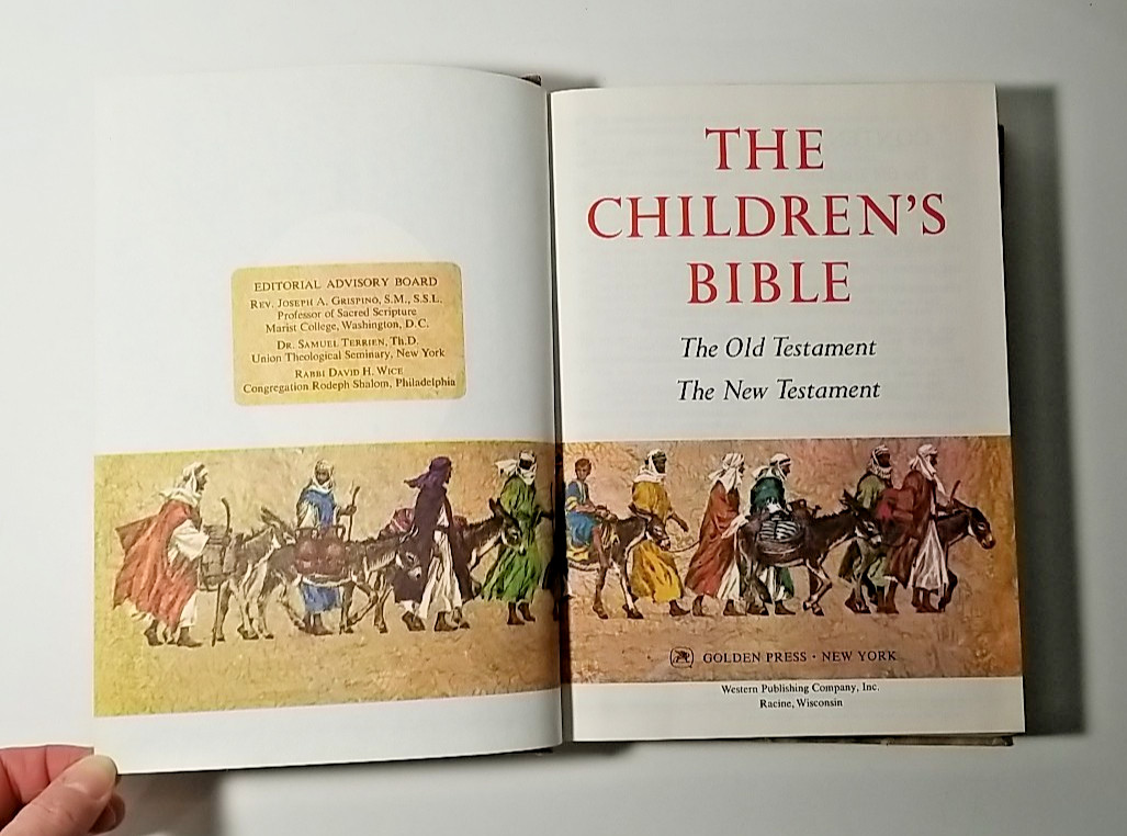 THE CHILDREN’S BIBLE Hardcover Golden Press Illustrated Stories 1965
