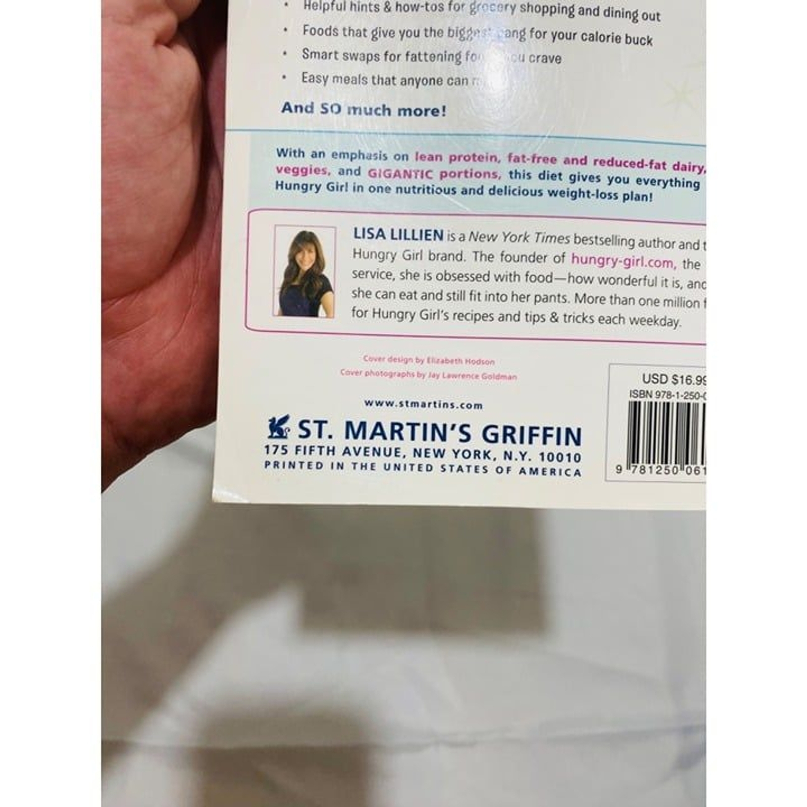 The Hungry Girl Diet Book Lisa Lillien St. Martins Griffin Press Paperback