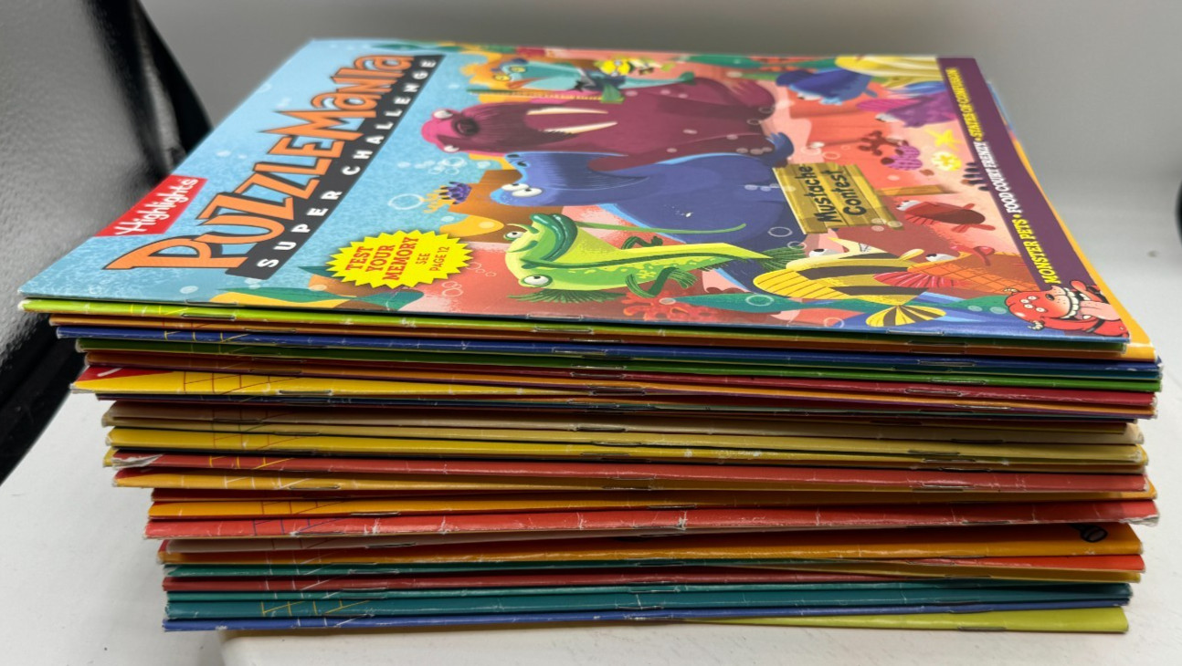 Highlights Mathmania Vintage early 1990+ Lot 37 Activity Book Homeschool