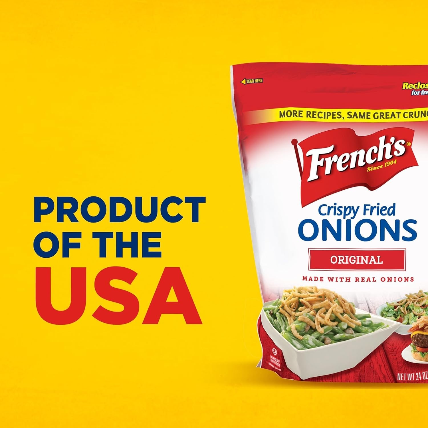 French’s Crispy Onions – 24 oz Bag for Green Bean Casseroles~-