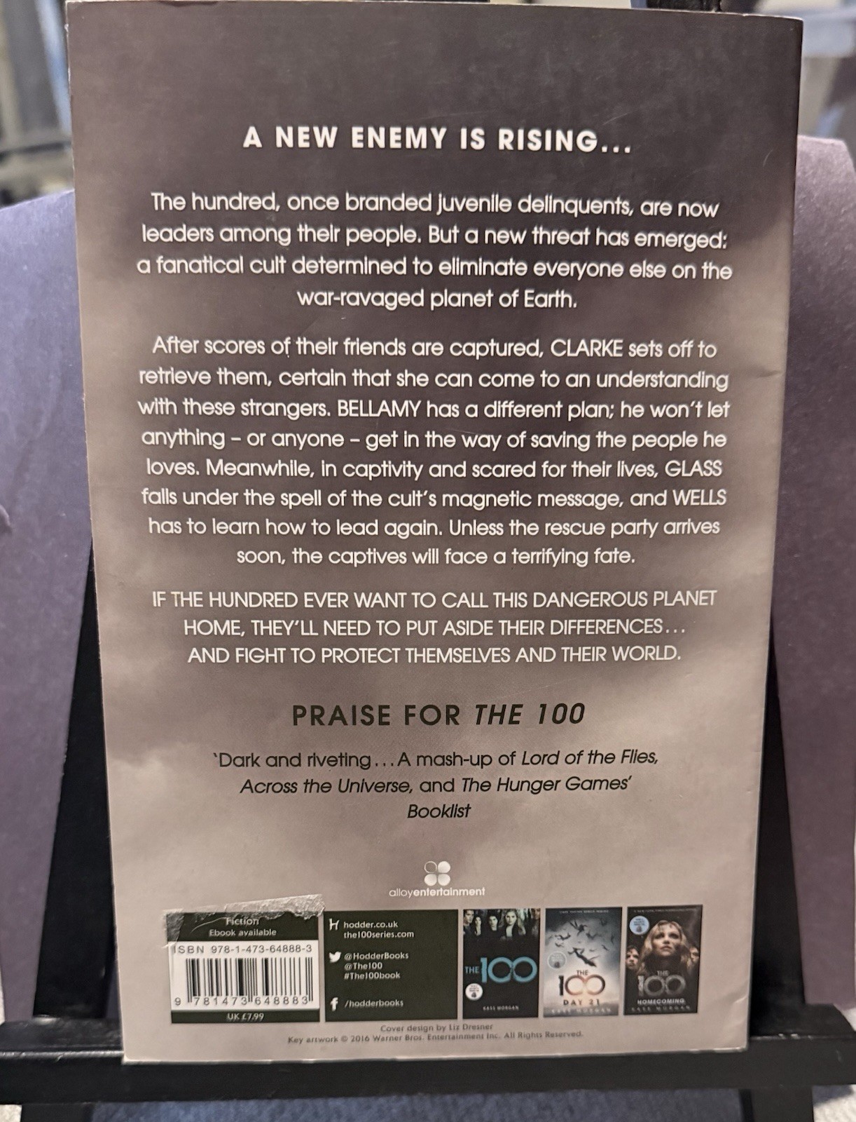 Kass Morgan The 100 (2014) Trade Paperback Novel – TV/Film Media Tie-In