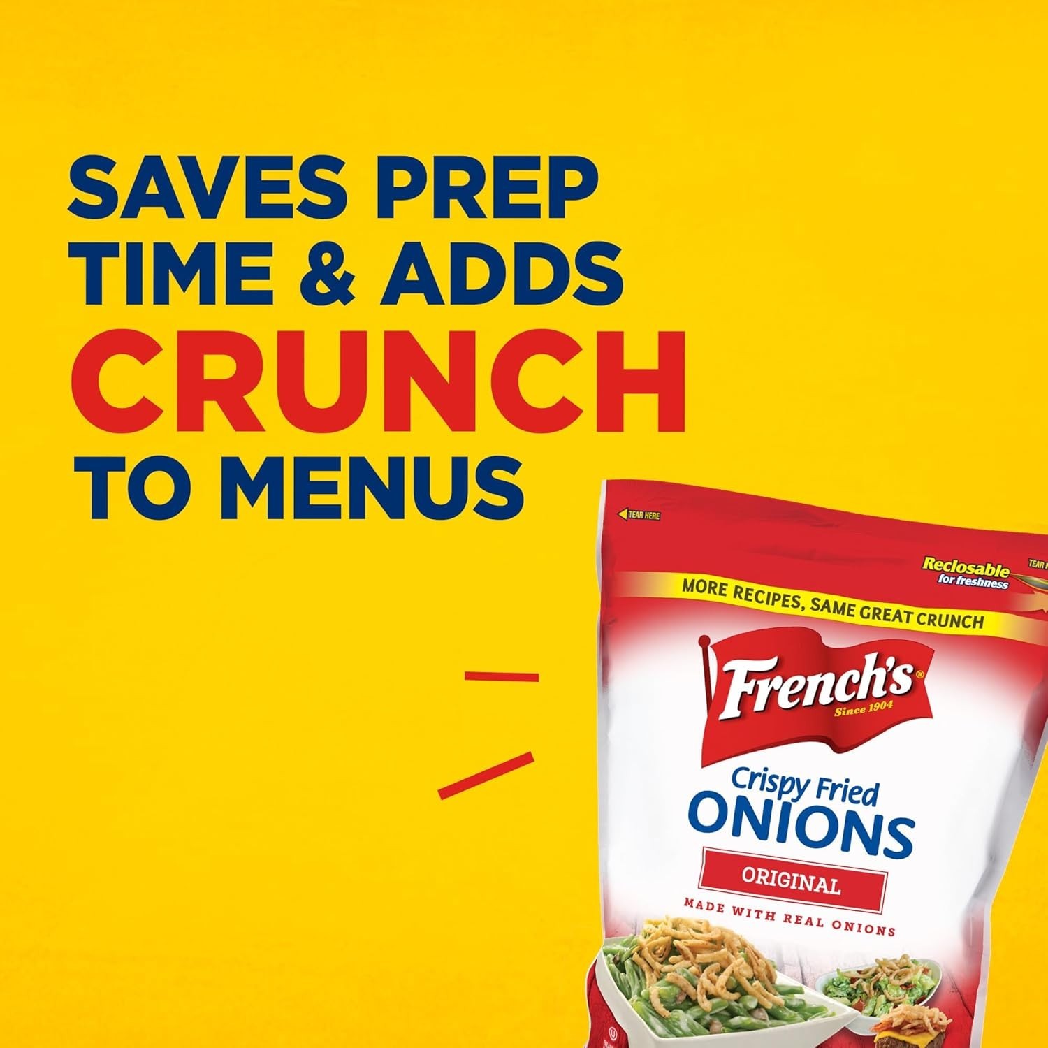 French’s Crispy Onions – 24 oz Bag for Green Bean Casseroles~-