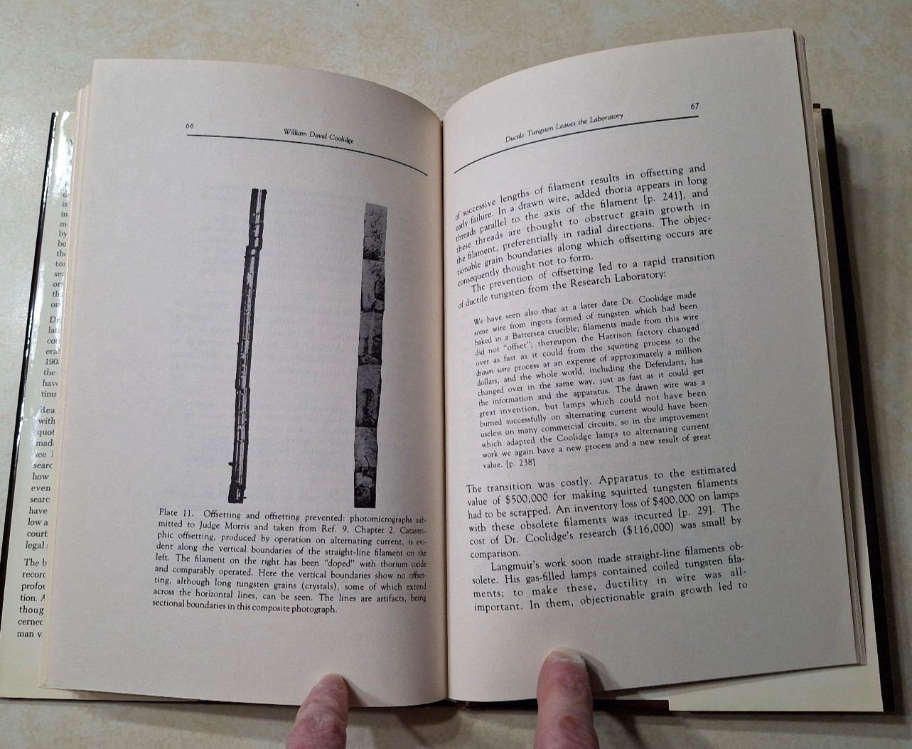 William David Coolidge General Electric GE Vintage History Book Research Lab NY