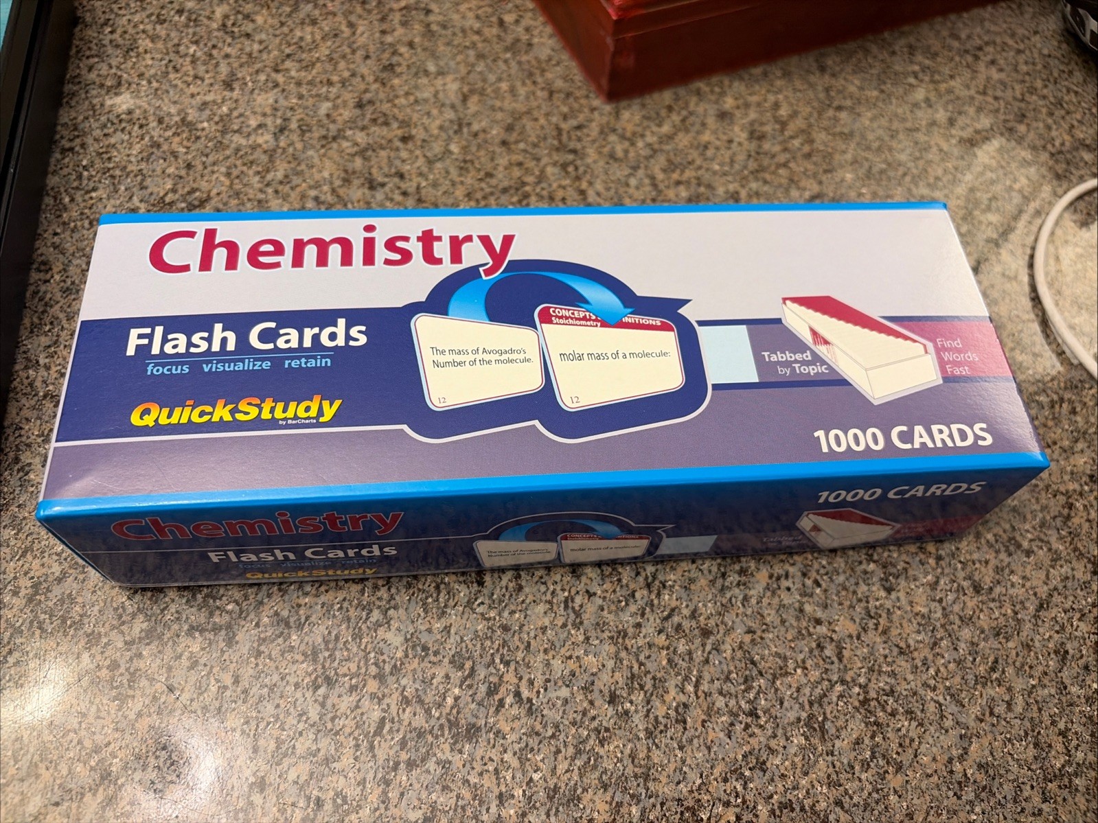 Chemistry Flash Cards – 1000 Cards : A QuickStudy Reference Tool by Mark Jackson