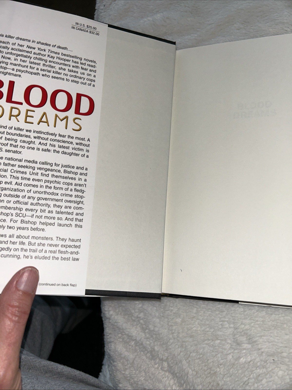 Blood Trilogy : Blood Dreams by Kay Hooper (2007, Hardcover)
