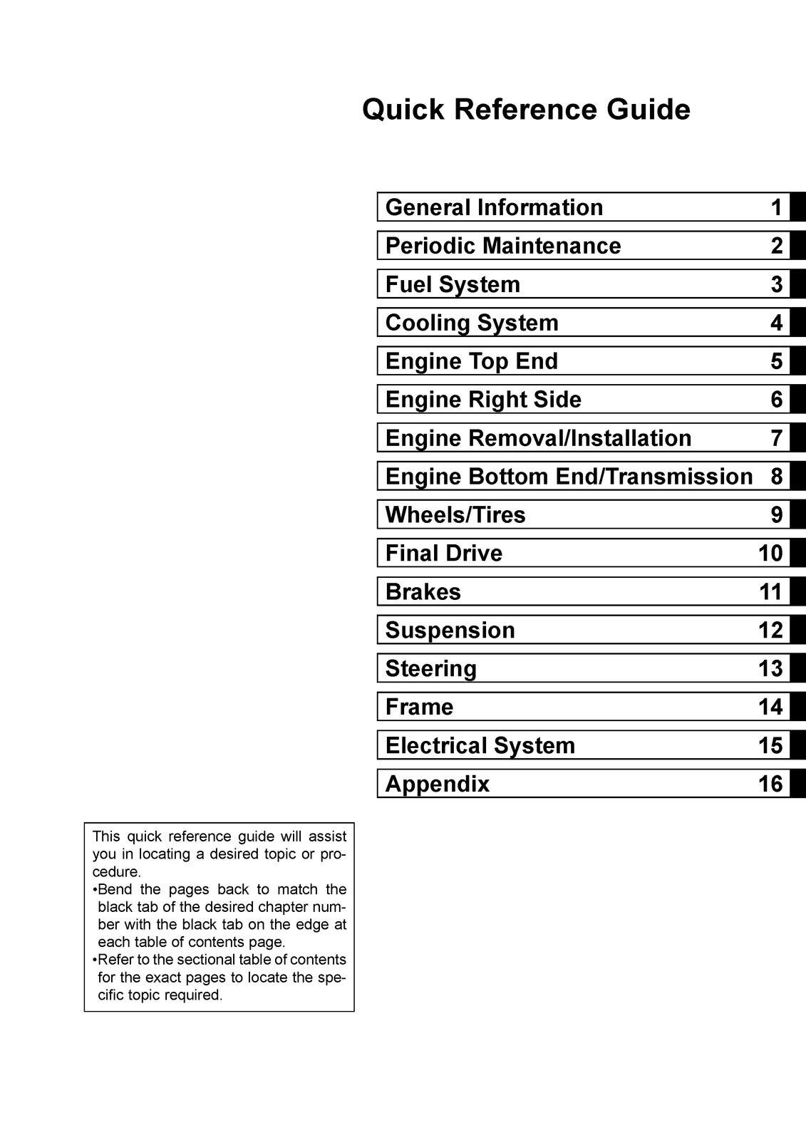 KAWASAKI KX85 KX85-II KX100 Motorcycle Service Manual – WIRE BOUND – COVERS