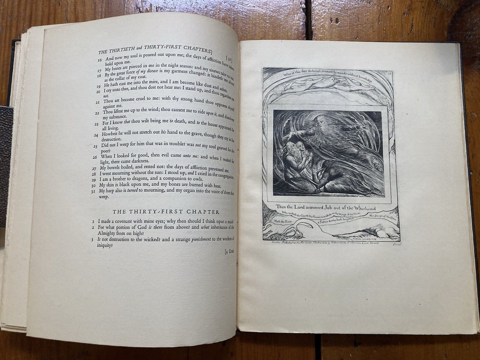 WILLIAM BLAKE THE BOOK OF JOB 22 ENGRAVINGS LETTERPRESS 1927 ART RELIGION BIBLE