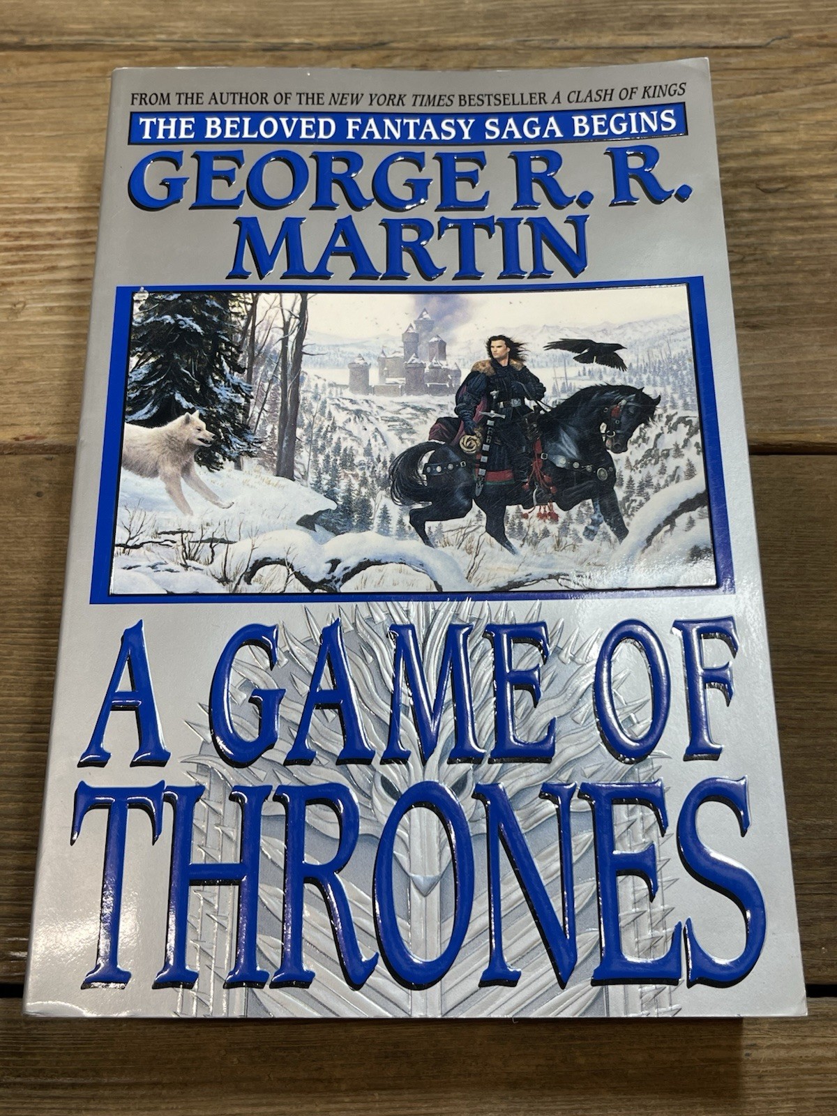“A Game of Thrones” George R. R. Martin Trade Oversized PB Rare Jon Snow Cover