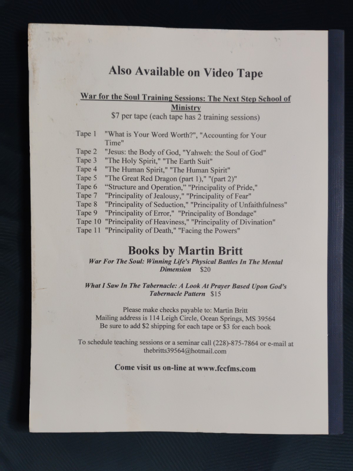 SEVEN CHURCHES OF REVELATION: JESUS’ LETTERS TO THE CHURCH (2002 TPB)