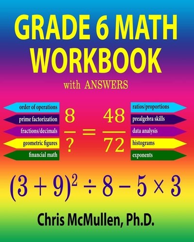 Grade 6 Math Workbook with Answers (Improve Your Math Fluency), McMullen, Chris,