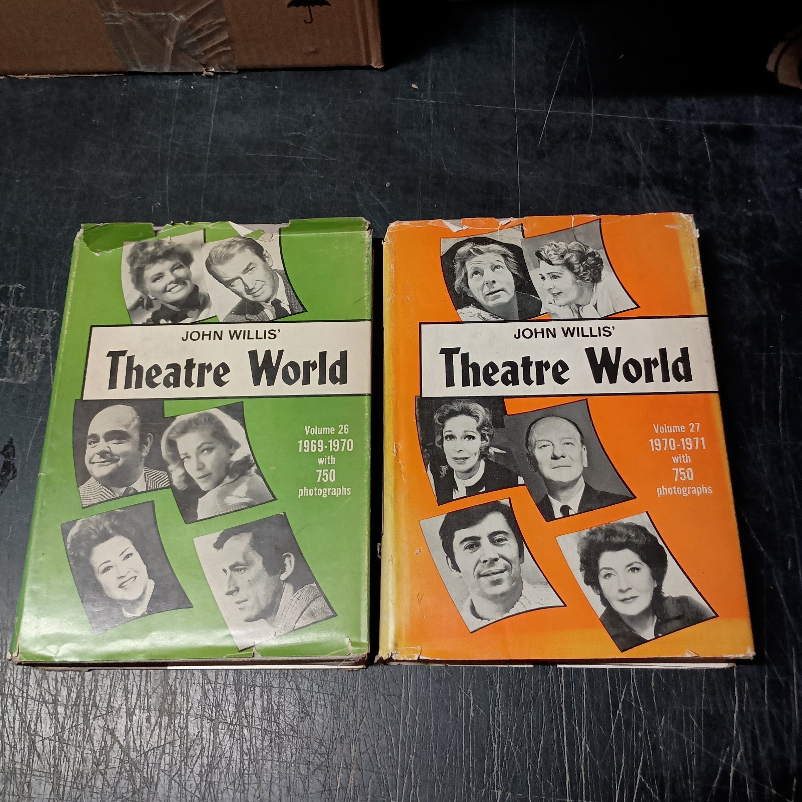 Screen & Theatre World John Willis 1970s Era (10 Book Lot) HCDJ Jackets w/ Wear