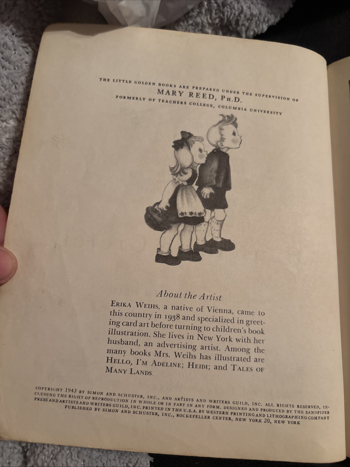 1943 Hansel and Gretel A Little Golden Book “H” Edition Nice Vintage No Name