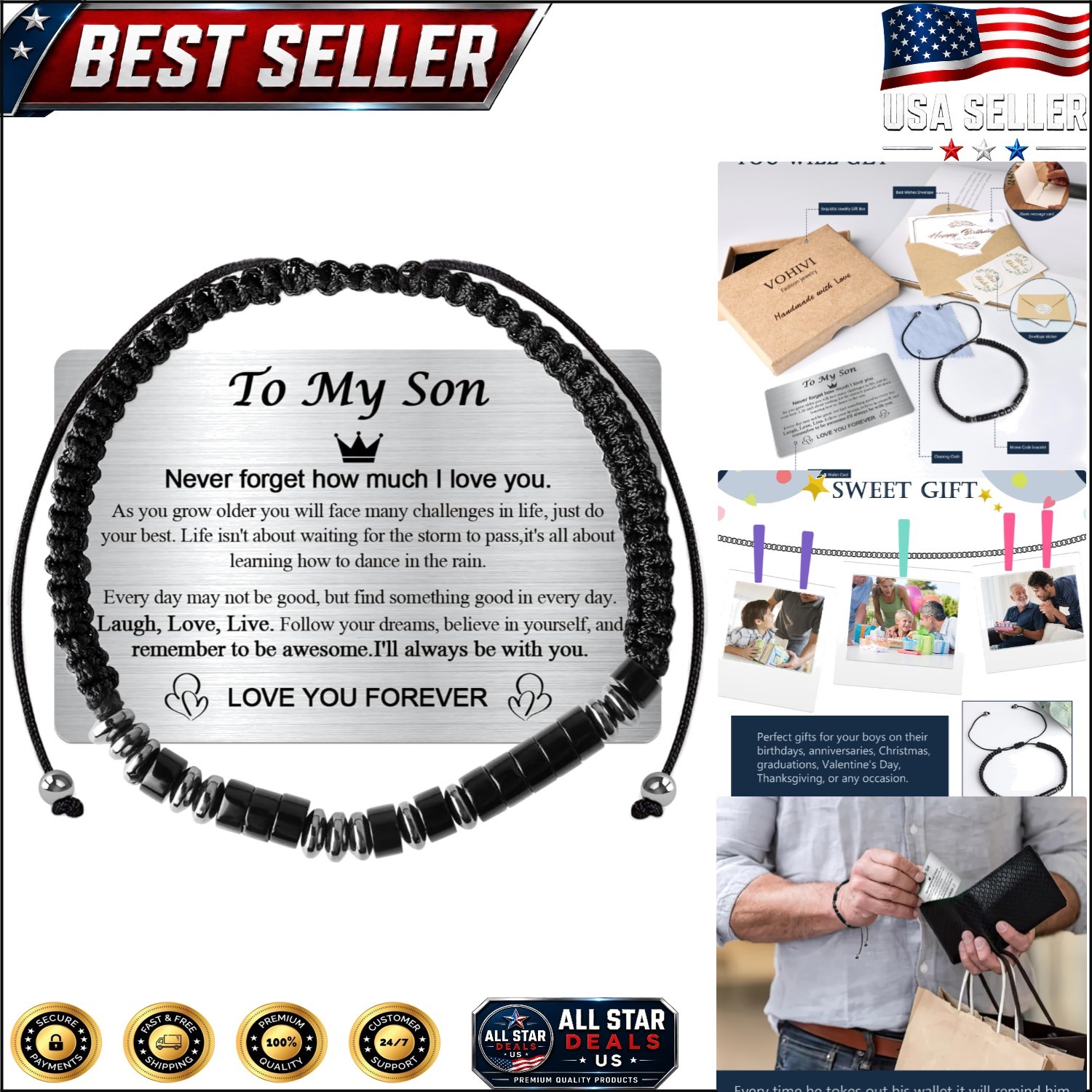 Stylish Handcrafted ‘I LOVE YOU’ Bracelet for Teens – Perfect Keepsake Gift