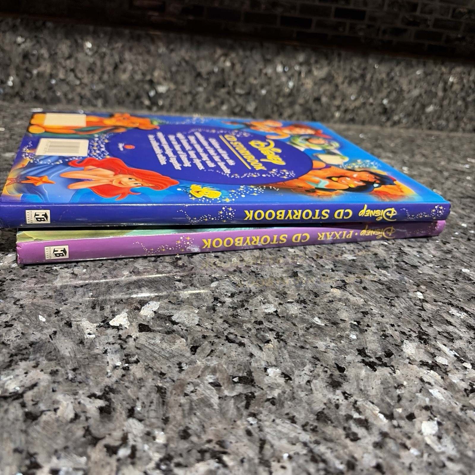 Lot Of 2 – Disney CD Storybook – Lion King Little Mermaid Toy Story Aladdin Bugs
