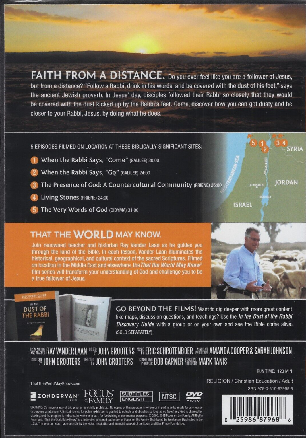 NEW In The Dust Of The Rabbi Faith Lessons DVD+Guide That The World May Know V.6