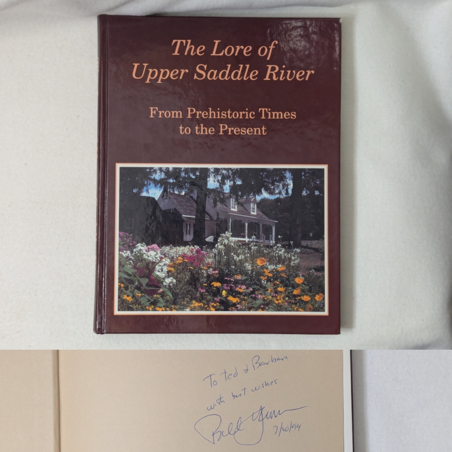 SIGNED Bill Yeomans The Lore of Upper Saddle River 1994 Centennial Hardcover