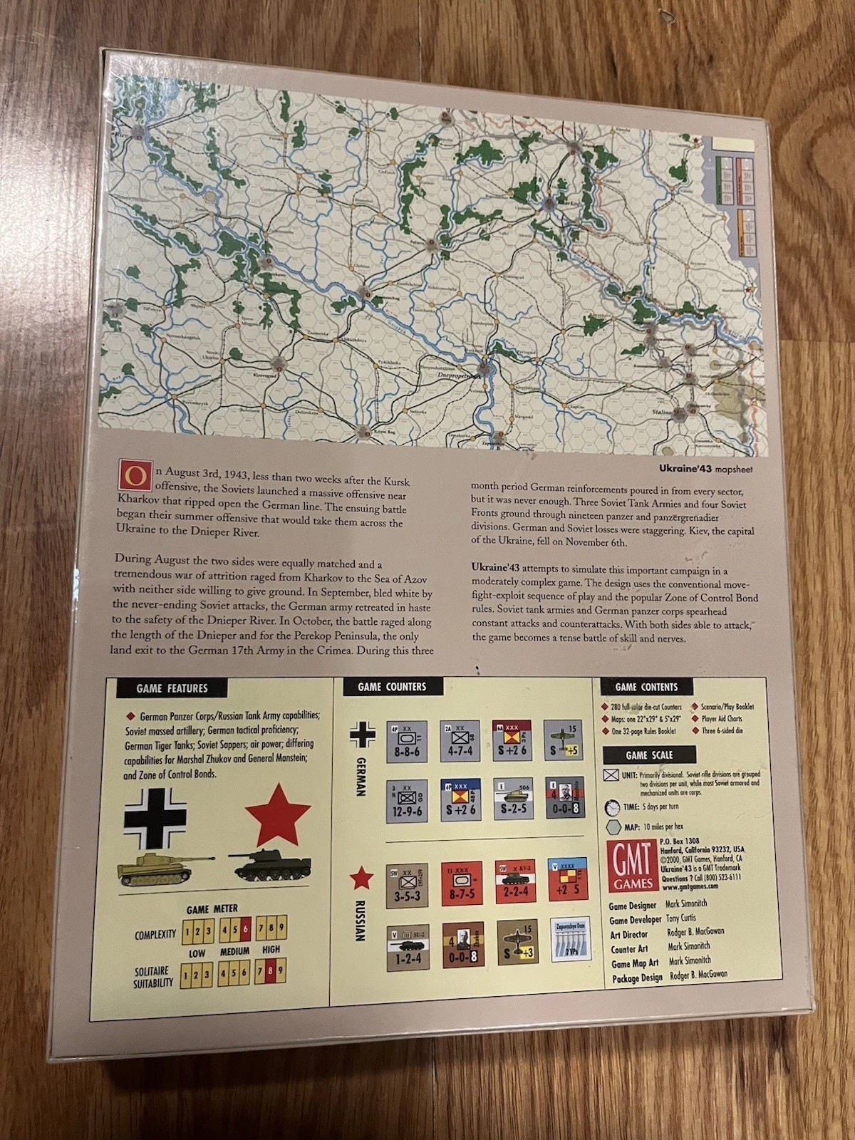 UKRAINE ‘43 BOARD GAME. THE SOVIET SUMMER…GMT GAMES. New & Factory Sealed