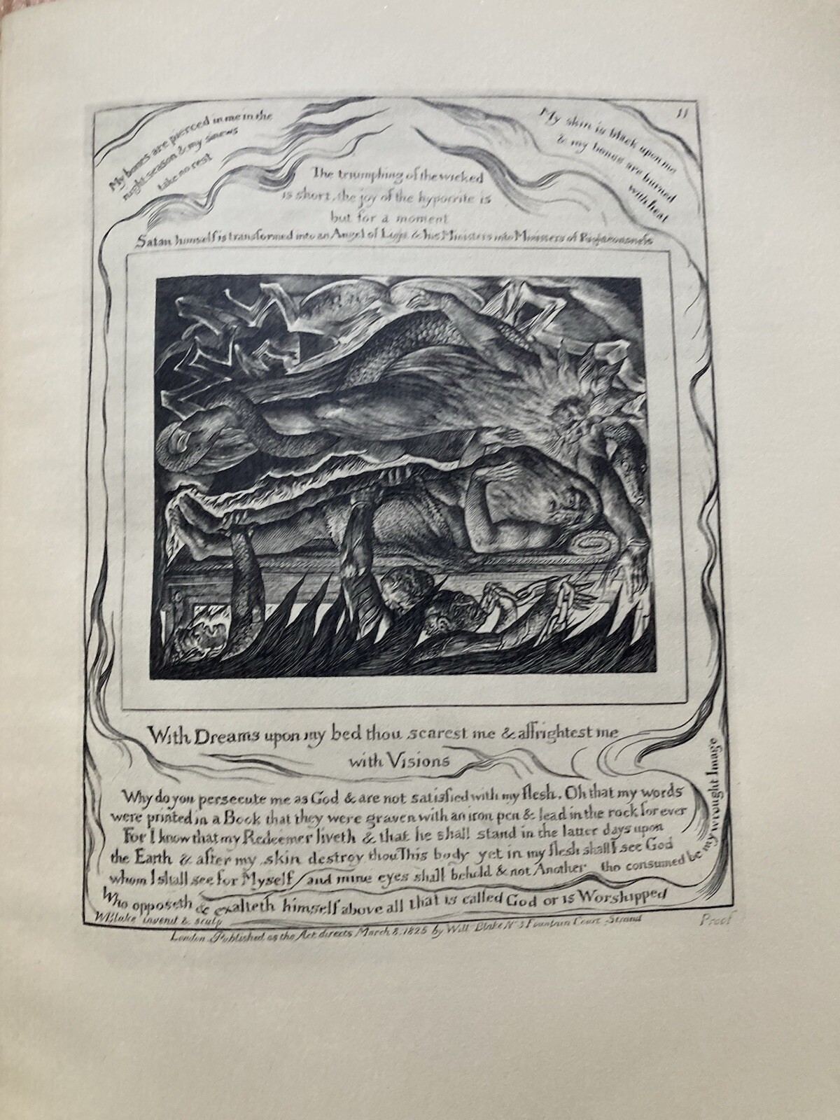 WILLIAM BLAKE THE BOOK OF JOB 22 ENGRAVINGS LETTERPRESS 1927 ART RELIGION BIBLE