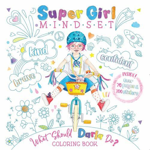 Super Girl Mindset Coloring and Sticker Book:- paperback, Ganit Levy, 1733094628