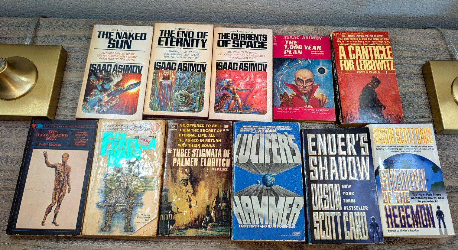 VINTAGE SCI-FI PAPERBACK LOT Asimov Haldeman Dick Bradbury Hugo Nebula Classics