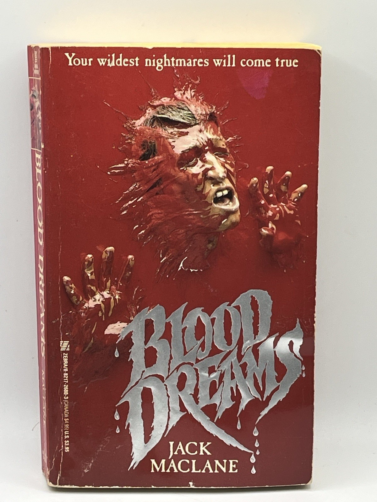 Blood Dreams ~ Jack Maclane~ 1st Print Zebra Book~1989~ Horror