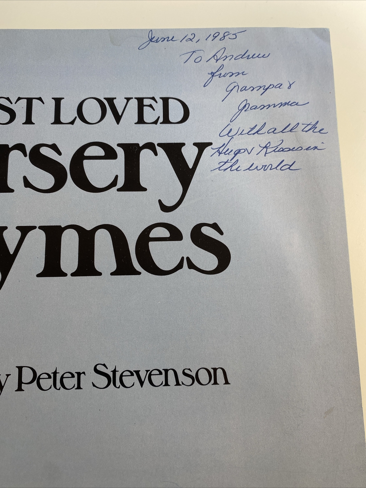 BEST LOVED NURSERY RHYMES By Peter Stevenson – 1980’s HC 📕 Book abr