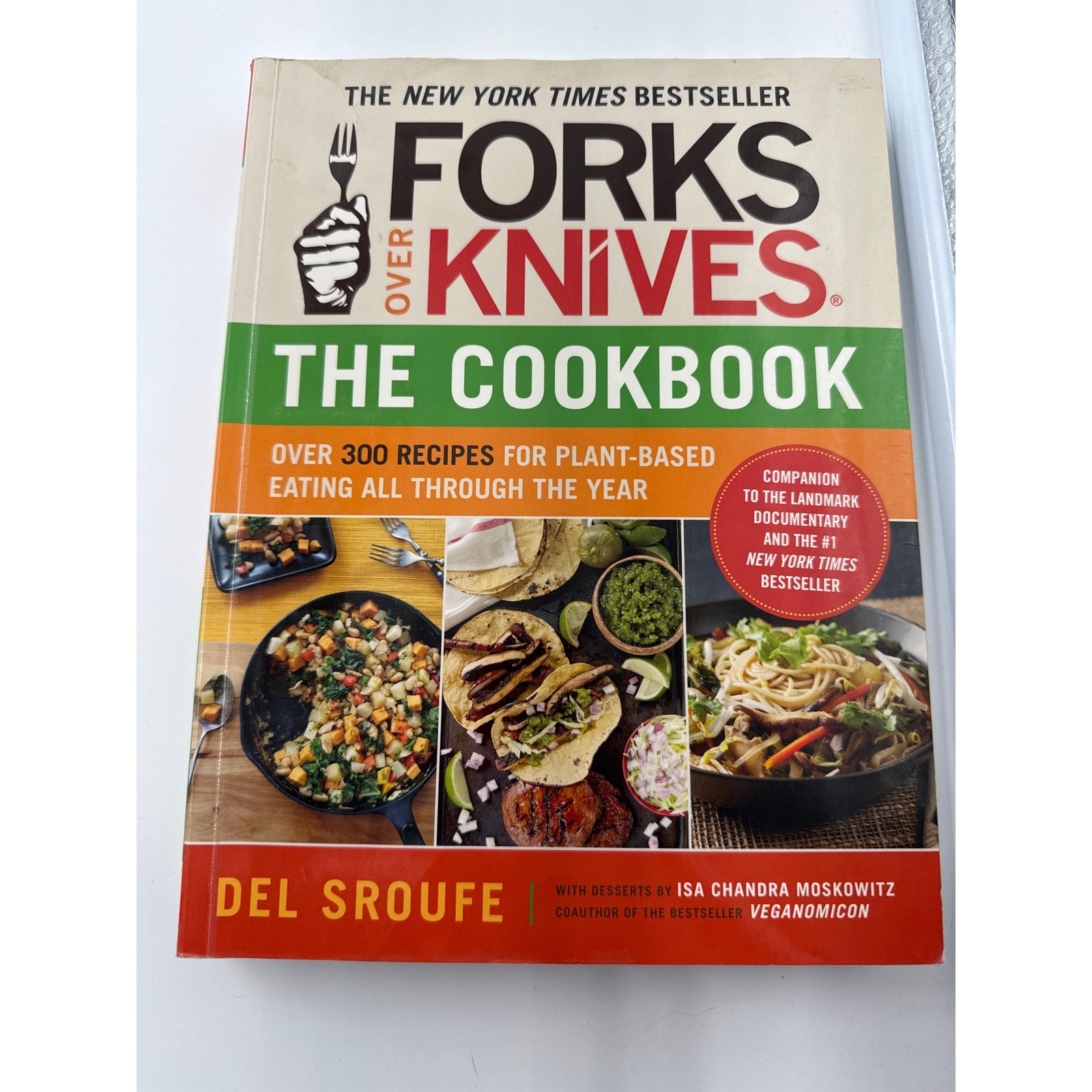 Forks Over Knives Cookbook by Del Sroufe Plant Based Vegan Recipes Paperback