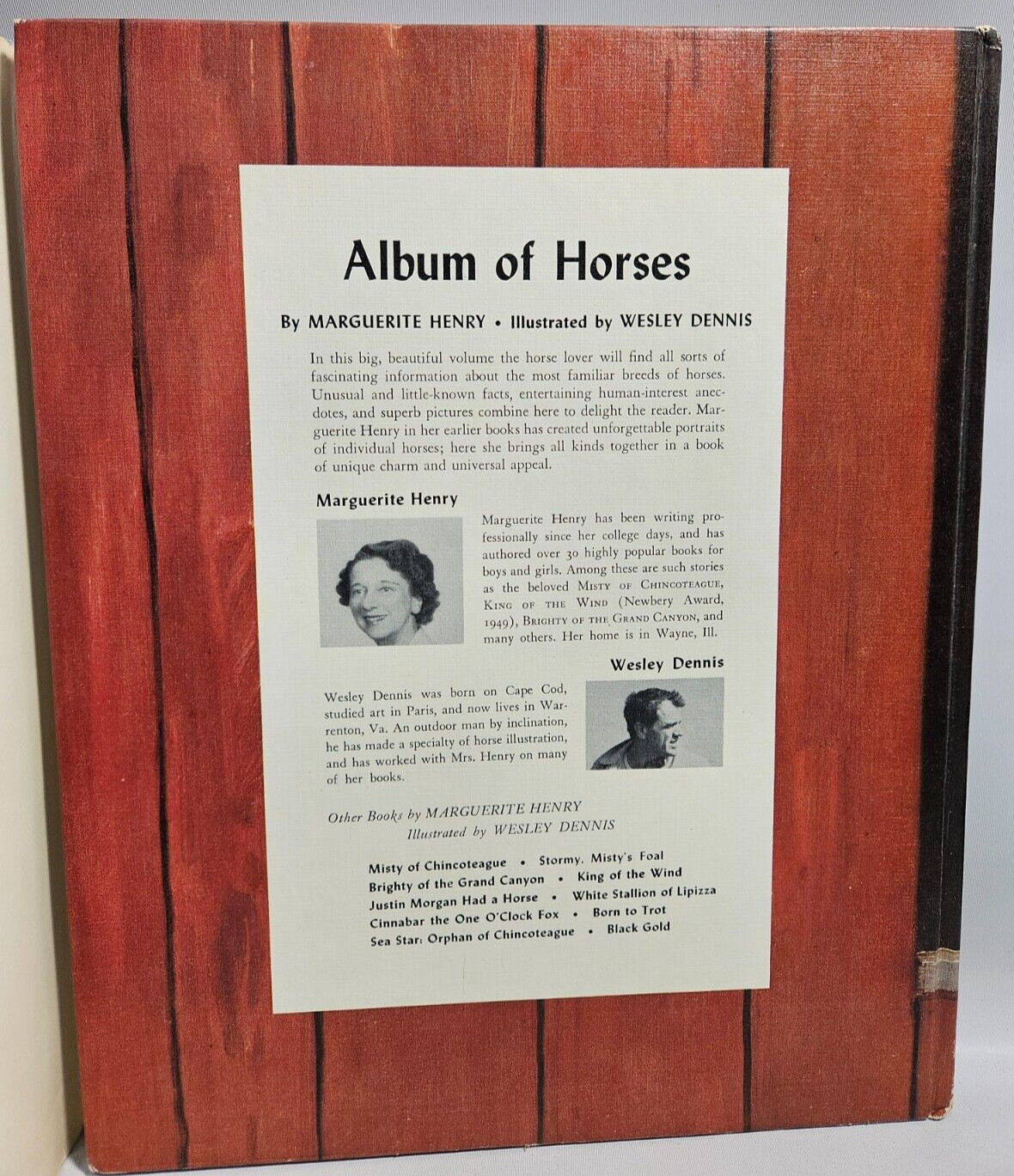 Album of Horses by Marguerite Henry, Illustrated by Wesley Dennis, 1965