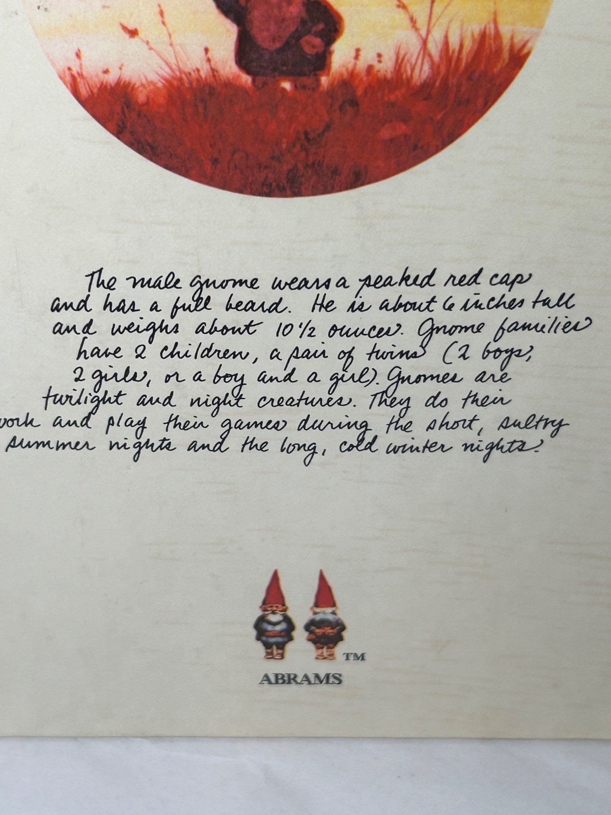 1979 THE POP-UP BOOK OF GNOMES by Rien Poortvliet & Wil Huygen Abrams Whimsical