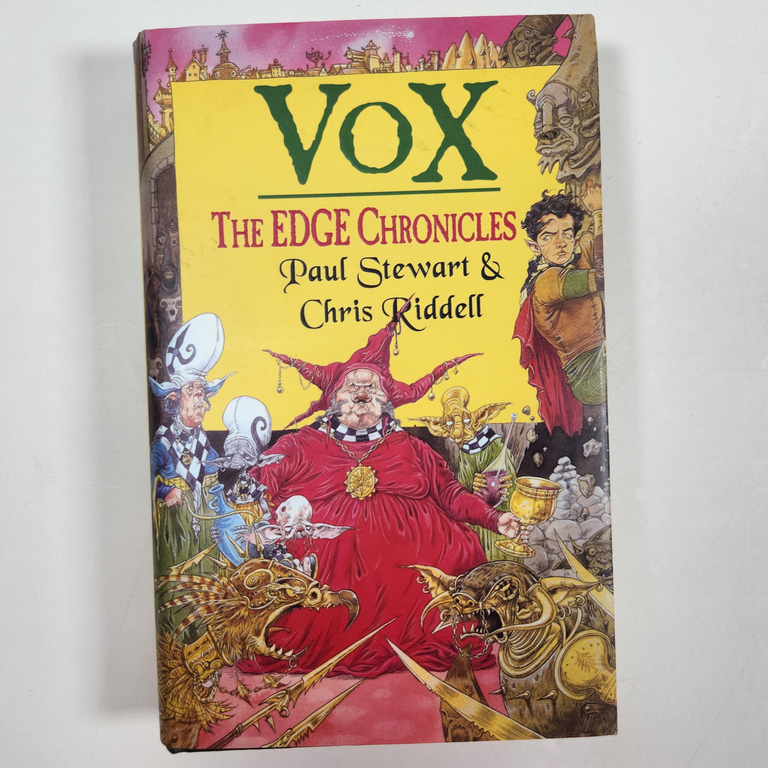 DUAL SIGNED Vox Paul Stewart Chris Riddell UK 1st Ed Sky Pirates Fantasy HC