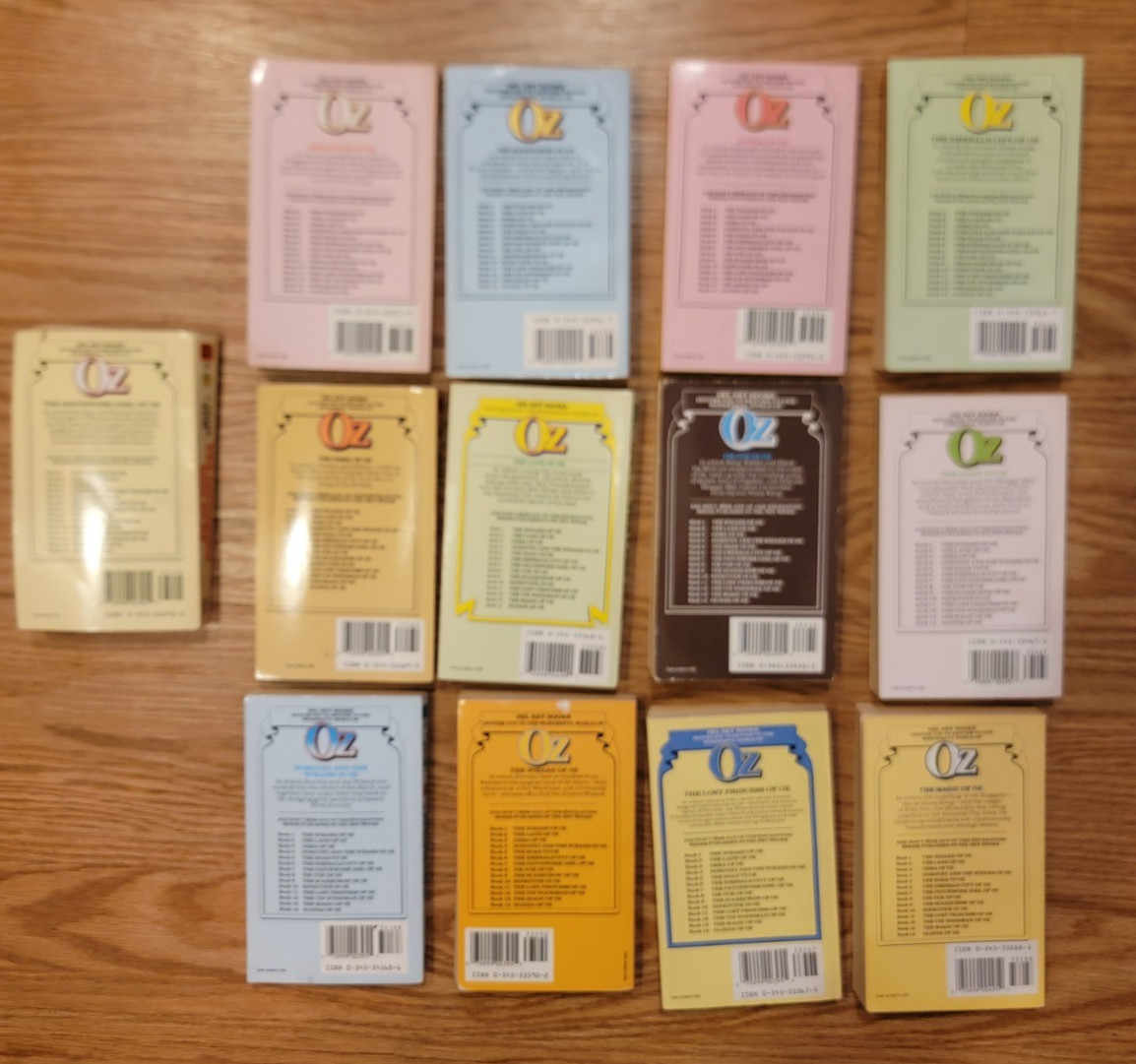 Lot of 13 Del Rey paperback Oz Books 1-11, 13, and 14 – L Frank Baum