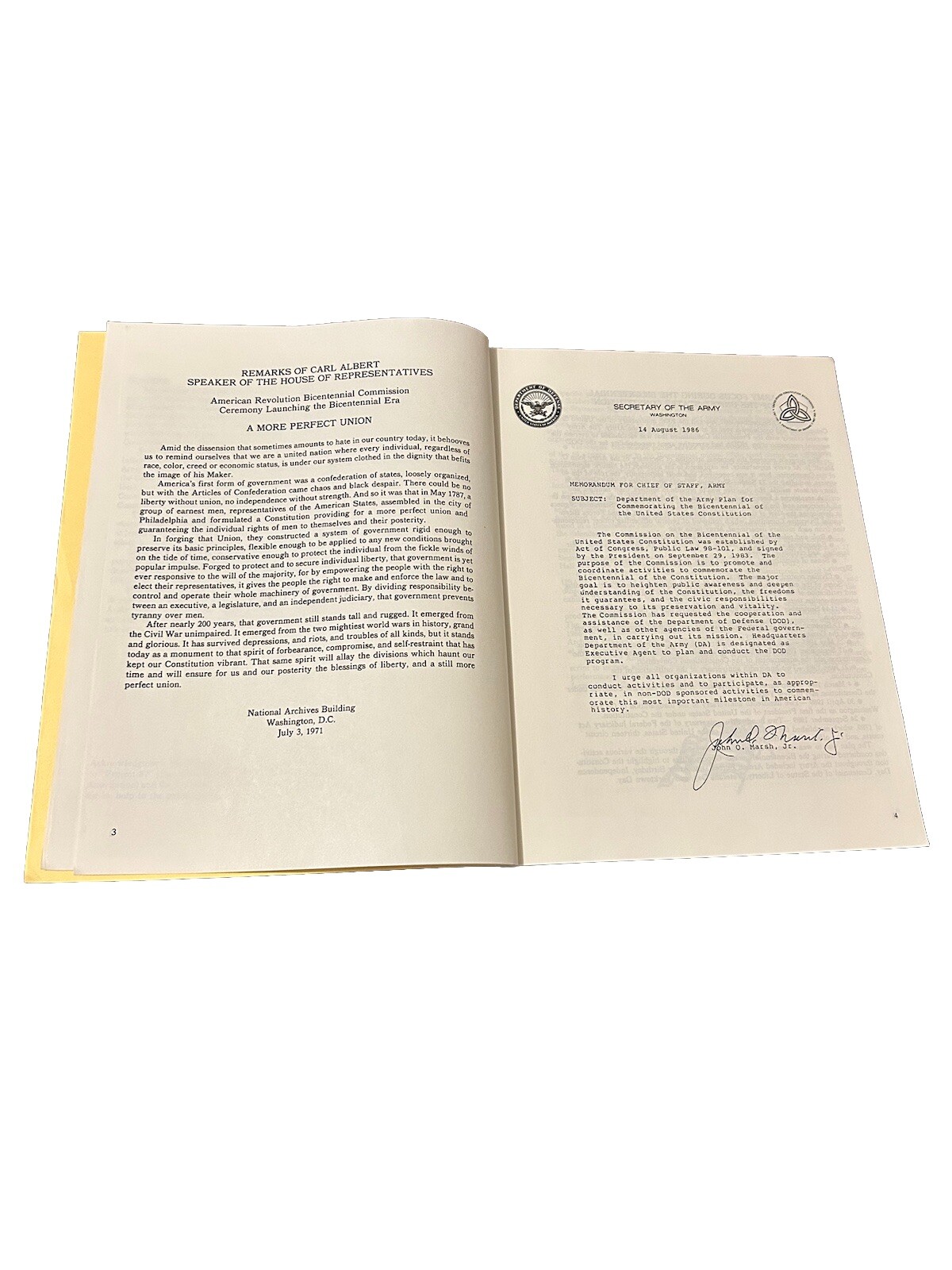 Bicentennial of the Constitution A Resource Guide Chief of Public Affairs