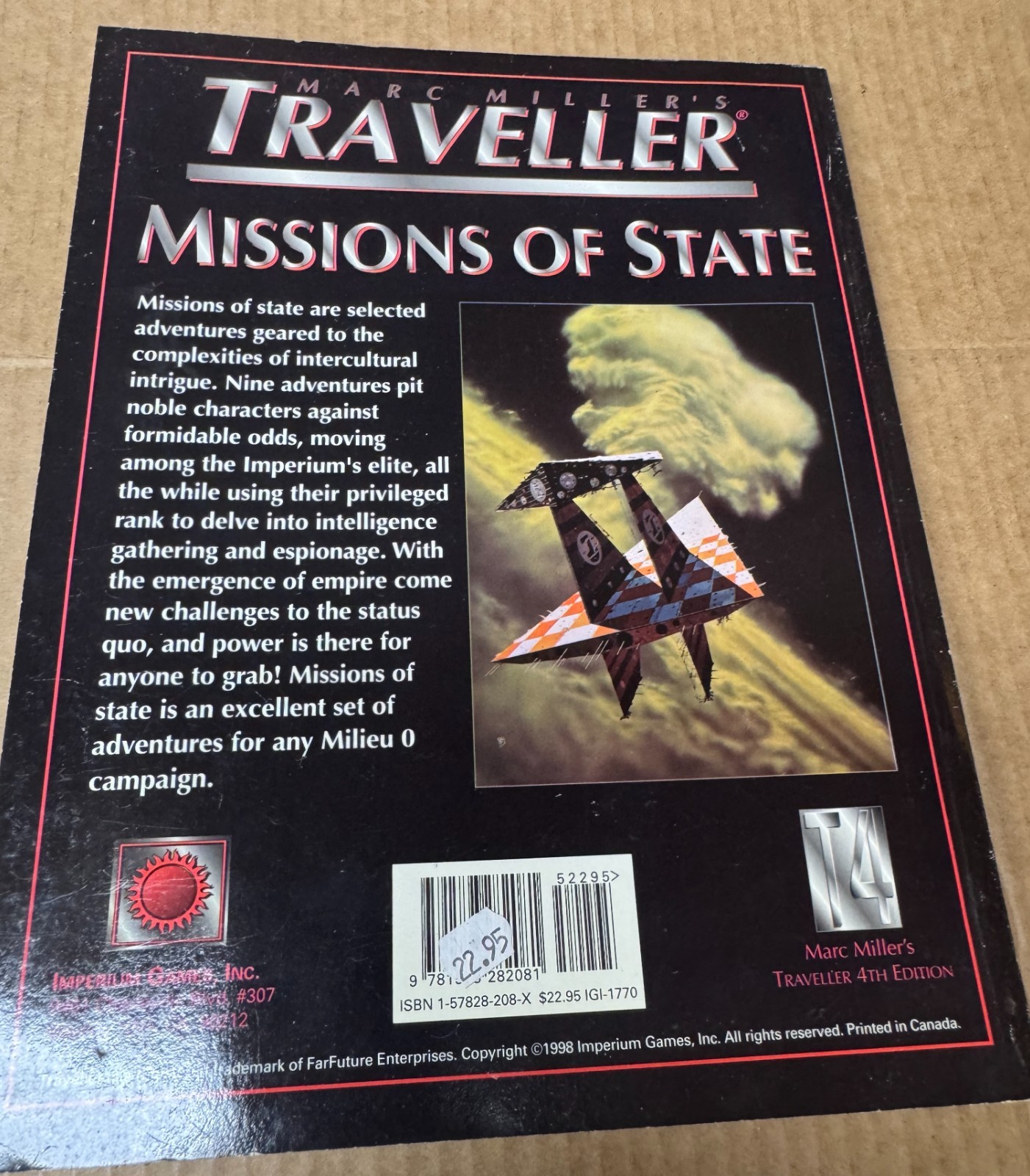 Marc Miller’s TRAVELLER Missions of State – 4th Edition