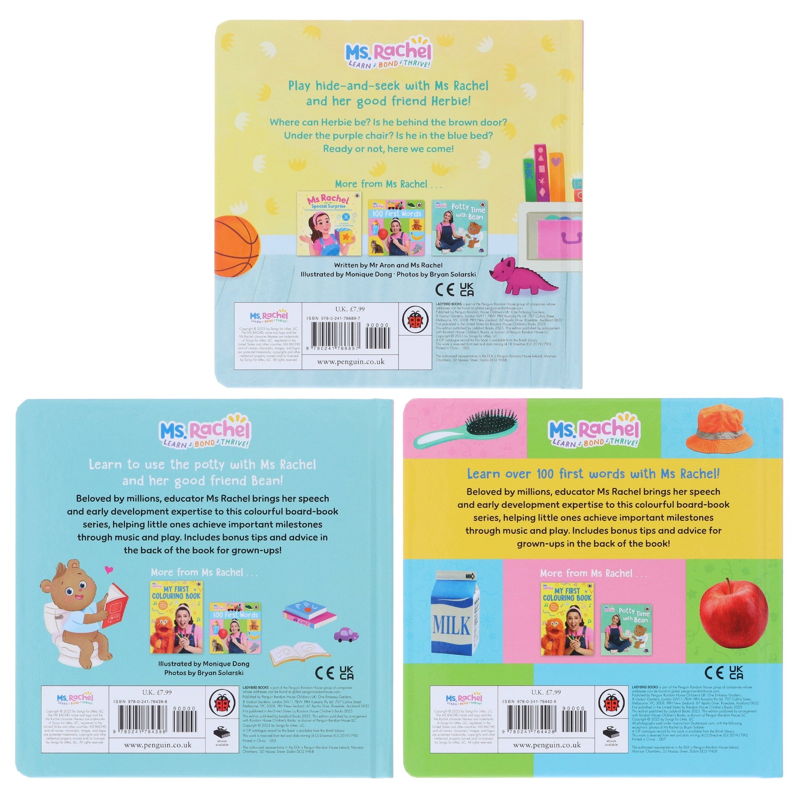 Ms Rachel’s Set Illus. 3 Books – Ages 1-5 – PB
