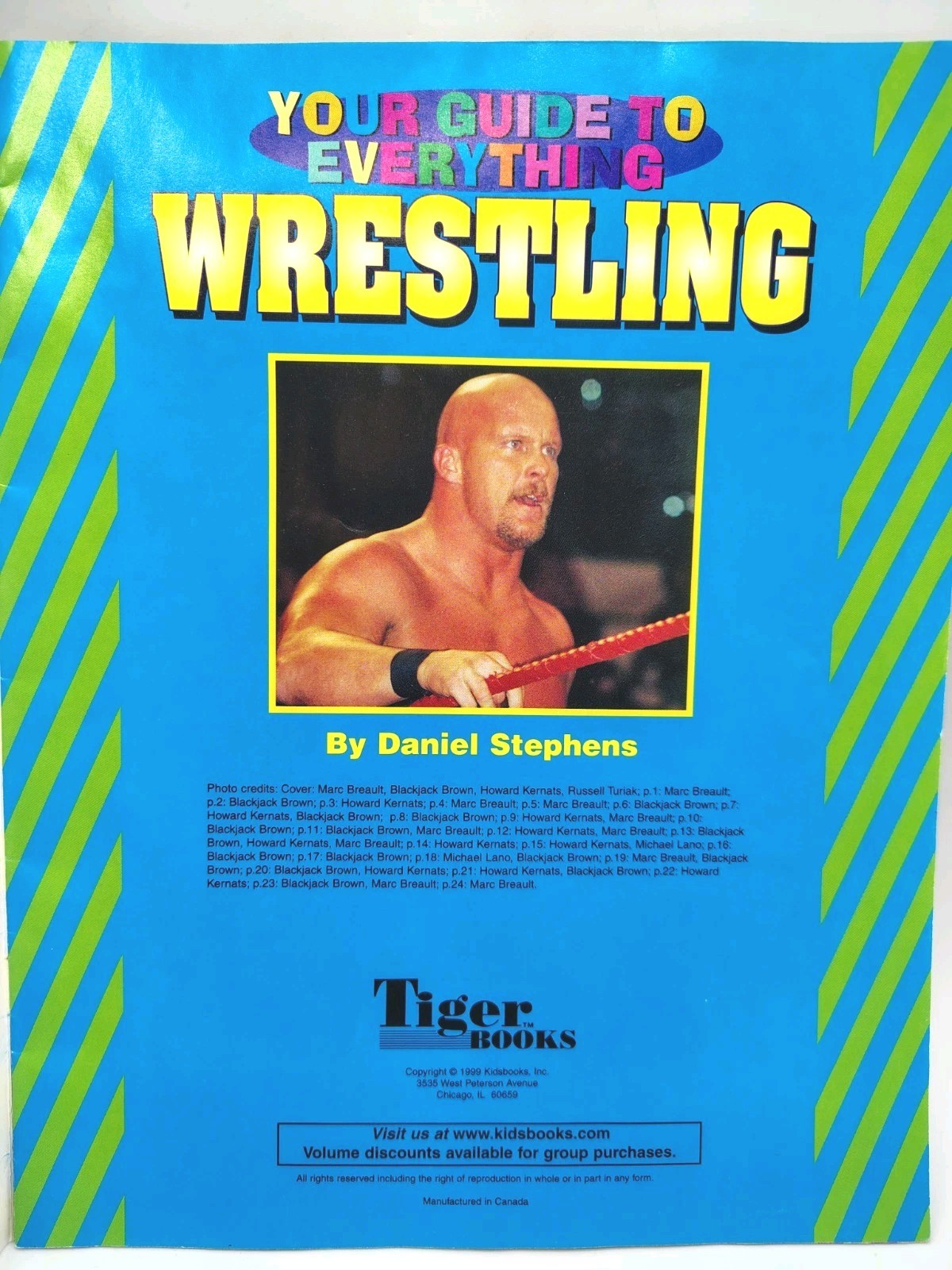 Guide To Everything WRESTLING: Magazine Booklet 24 pages Tiger Books 1999 Vtg