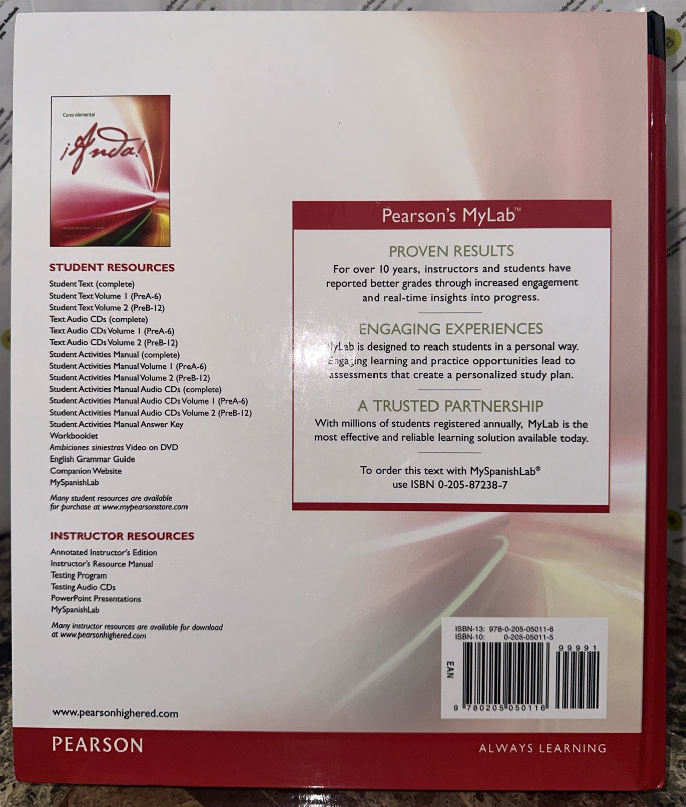Anda! Curso elemental, Volume 1 (2nd Edition) Annotated Instructor’s Edition