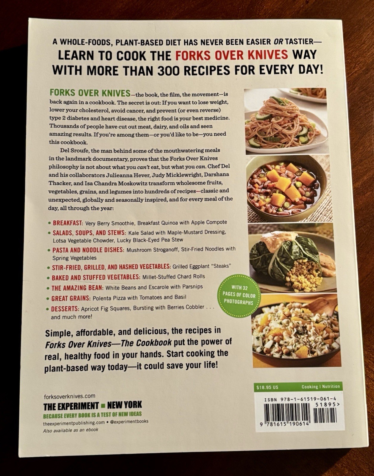 Forks Over Knives: The Cookbook by Del Sroufe, Paperback, Plant-Based Recipes