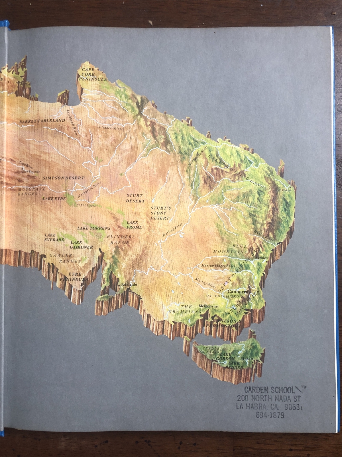Library of Nations: Australia 1987 Vintage Hardcover Exlib Good Condition