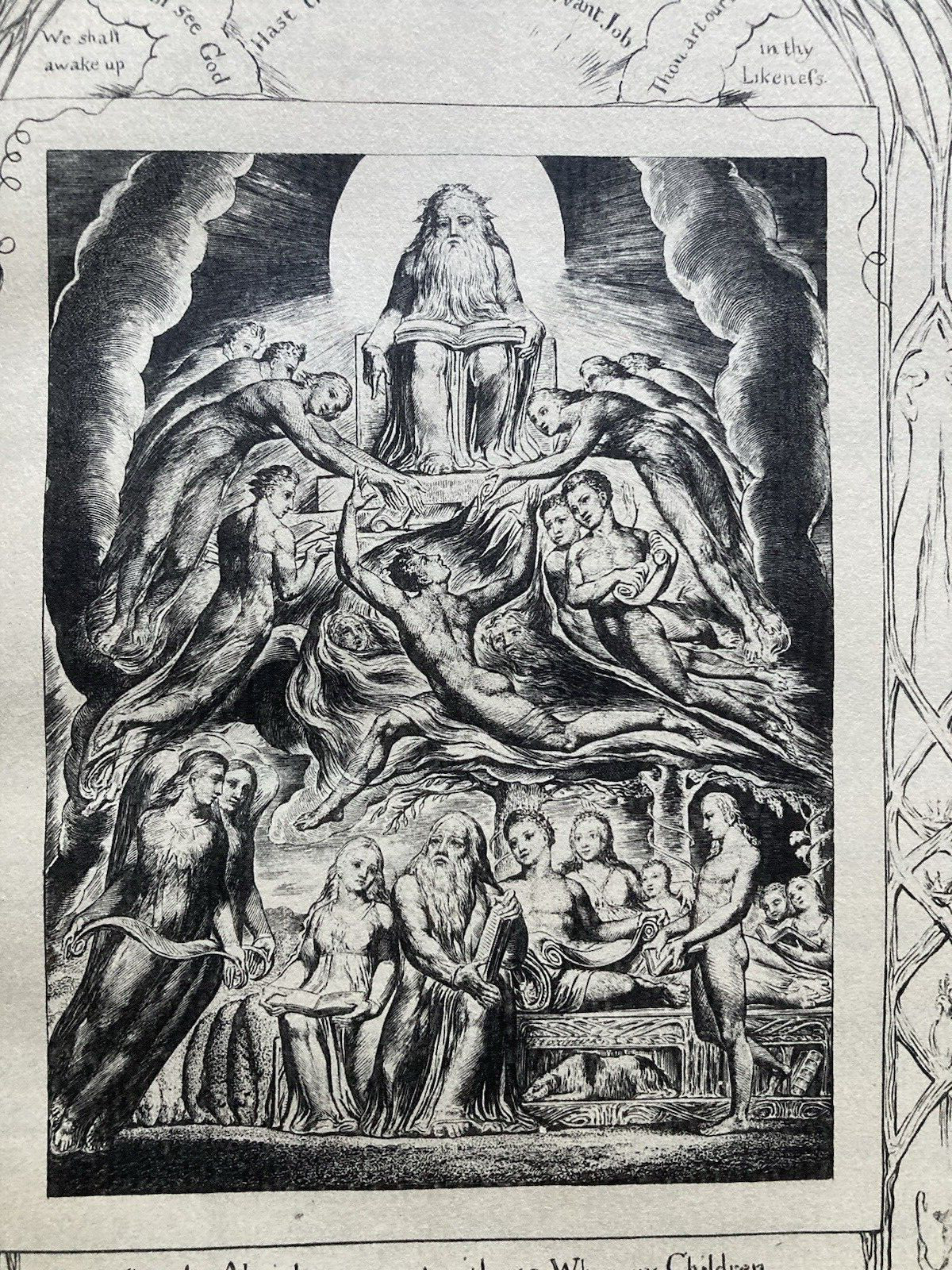 WILLIAM BLAKE THE BOOK OF JOB 22 ENGRAVINGS LETTERPRESS 1927 ART RELIGION BIBLE