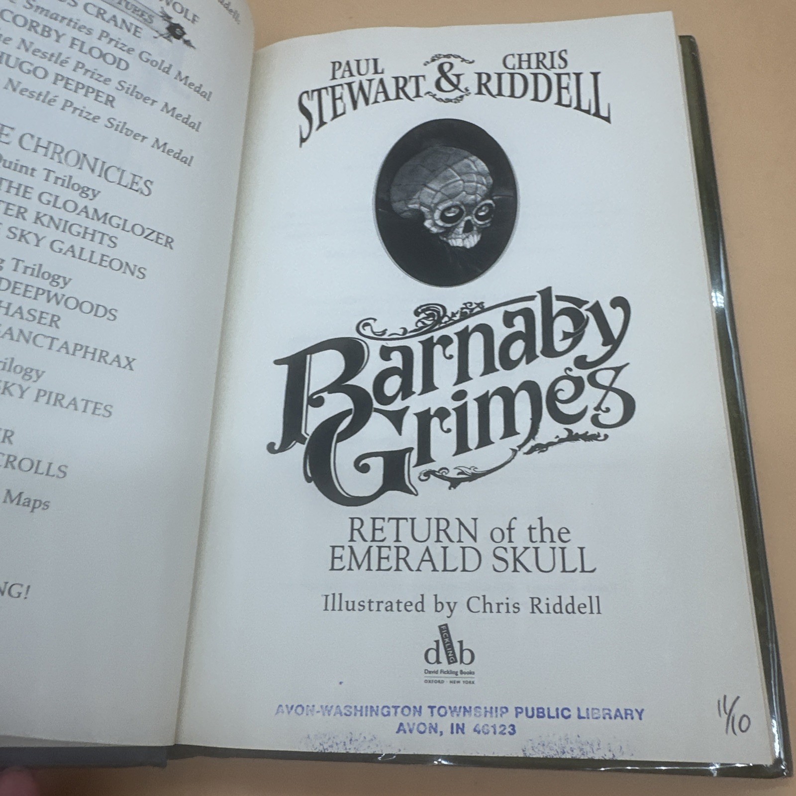 Barnaby Grimes Complete Series Paul Stewart Chris Riddell HC Illustrated 4 Books