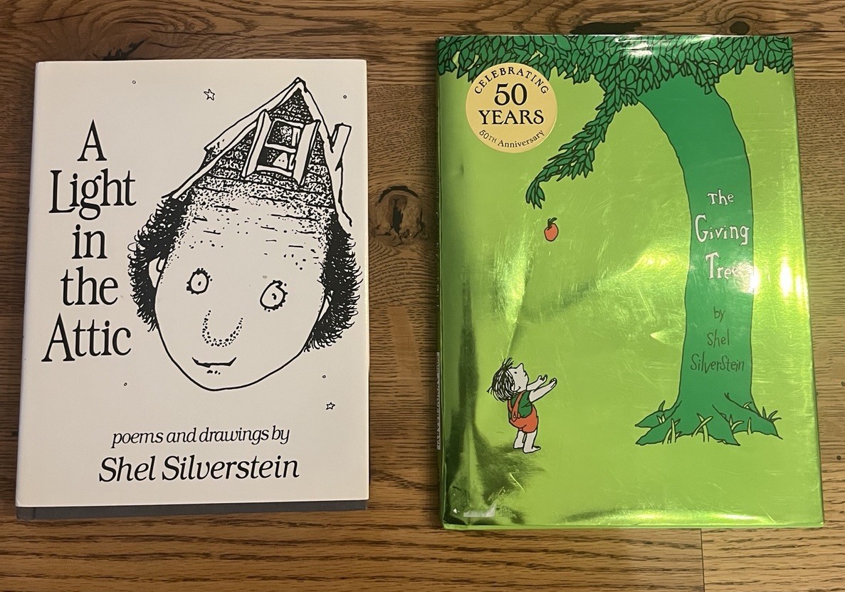 SHEL SILVERSTEIN LOT 2 The Giving Tree & A Light in the Attic Poetry Children’s