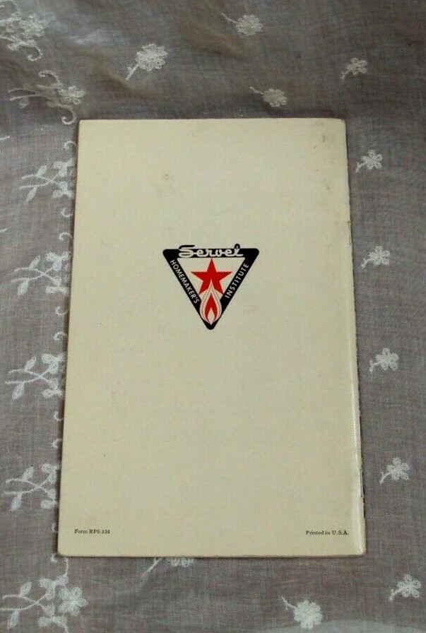 Making the Most of Your SERVEL Refrigerator ~ Instruction Manual / Recipe Book ~