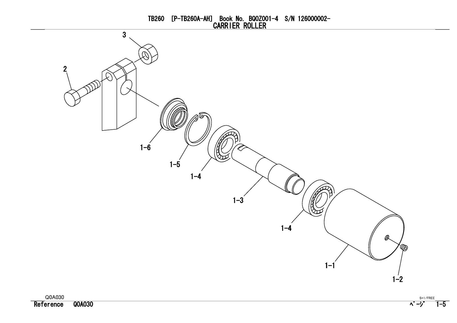 TAKEUCHI TB260 Hydraulic Excavator Parts Manual SN 126000002 Up – COIL SECURED