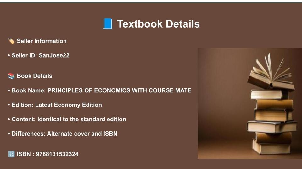 PRINCIPLES OF ECONOMICS WITH COURSE MATE By MANKIW 6th INTL ED-9788131532324